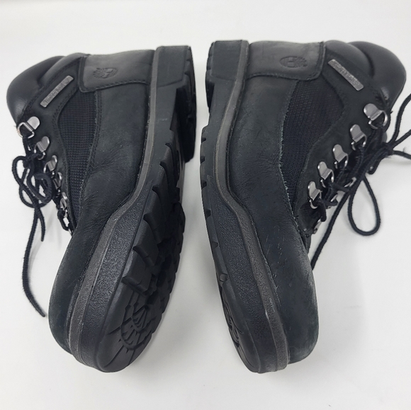 Timberland Field Boots Black Waterproof Leather Men Size 7 Youth 7 Women 8.5 - Picture 10 of 14